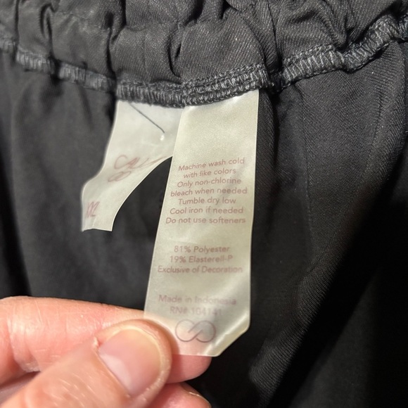 Calia By Carrie Underwood Black Draw String Paper Bag Woven Shorts Size XXL - Picture 5 of 6